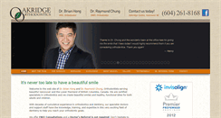 Desktop Screenshot of new.vancouverorthodontist.com